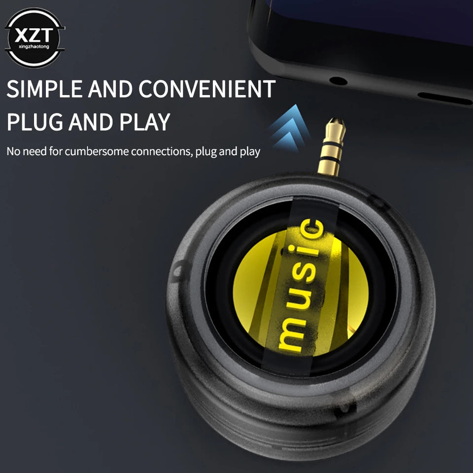 Mini Sound box 3.5mm AUX Rechargeable Speakers Portable Stereo Megaphone Player Speaker Subwoofer for PC Phone Laptop Soundbar