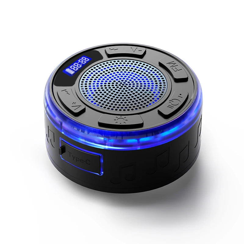 Bathroom Bluetooth Speaker IPX7 Waterproof Shower Large Suction Cup  MP3 Music subwoofer TWS Wireless Stereo Music Box outdoors